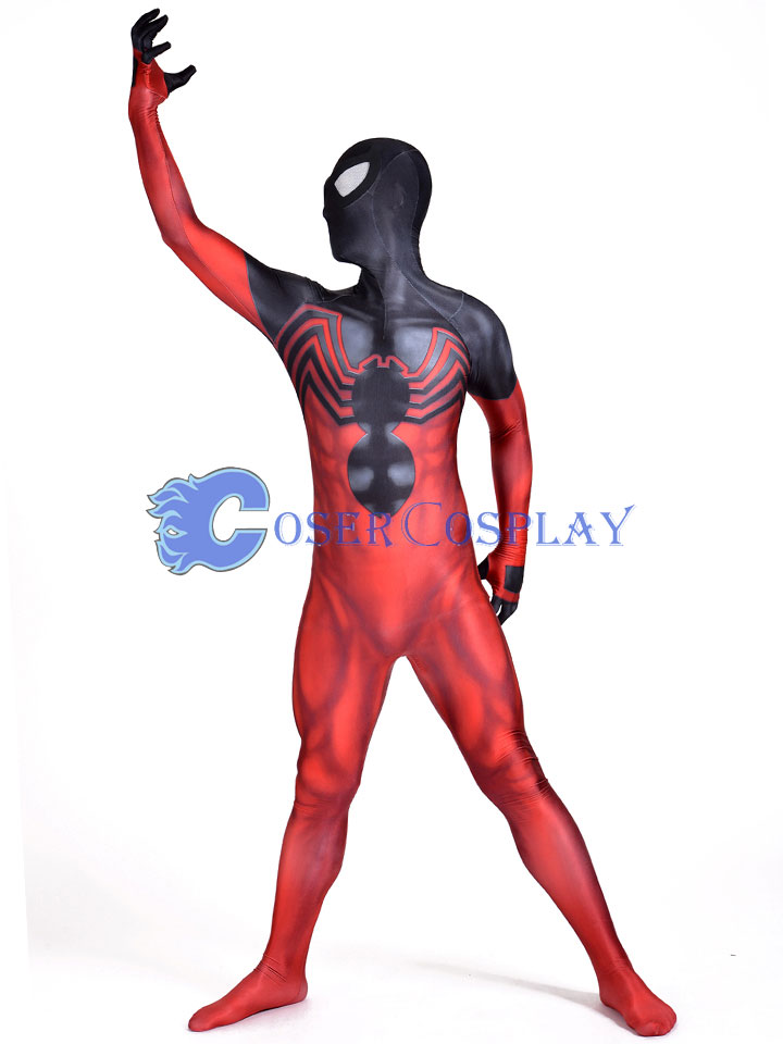 2018 Red Spiderman Cosplay Costume Zentai